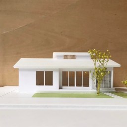 新築　平屋の家　葛本でえちゃんの家　模型