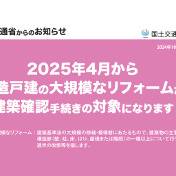 住宅の改修と2025年法改正　過半の改修
